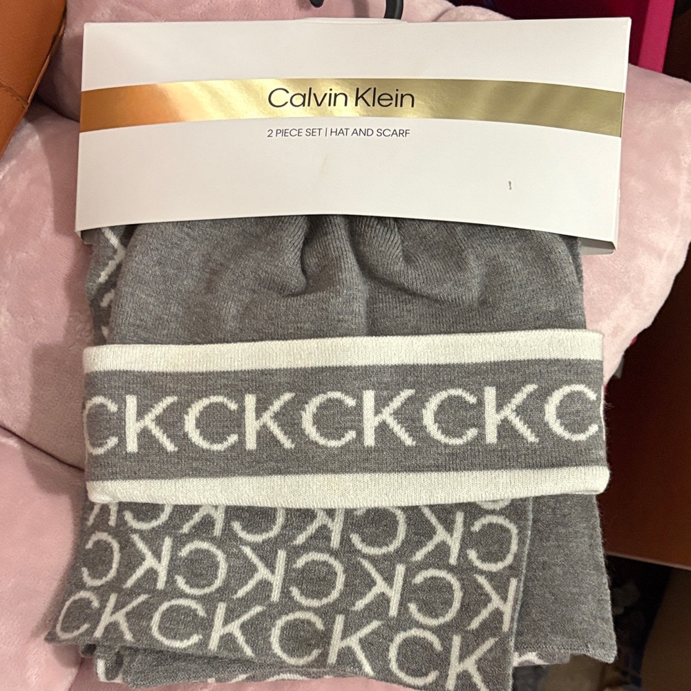 Calvin Klein Hat and Scarf